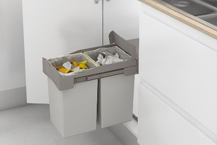 Cubo de reciclaje perfecto para el armario bajo tu fregadero