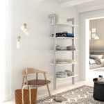 Estantería modular de 1 cuerpo plata y blanco