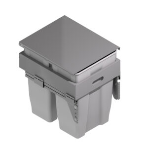 Cubo de basura extraíble BOXX: compacto para instalar bajo fregadero