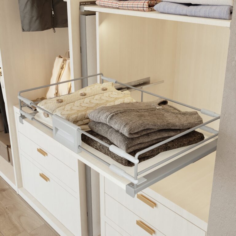 Bandeja extraíble para vestidor