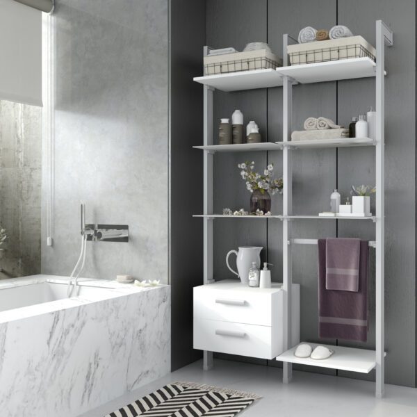 baño estanteria